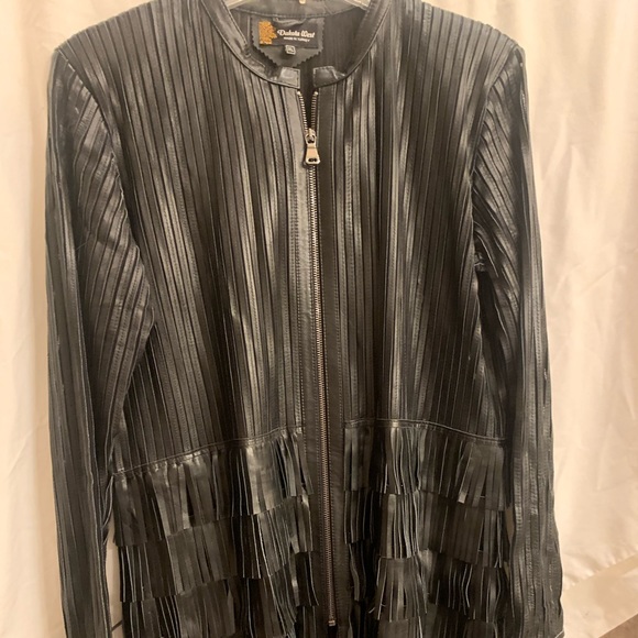 Jackets & Coats Genuine Leather Jacket With Tassels Poshmark